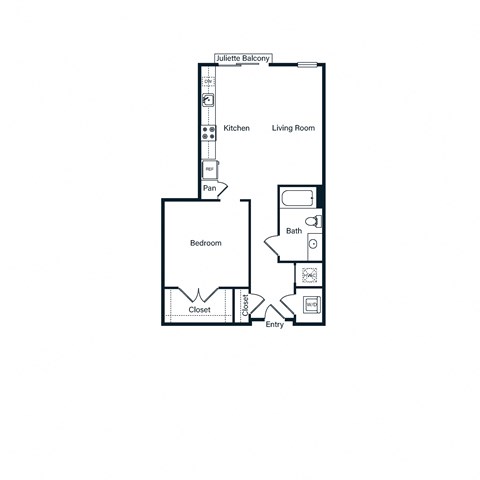 studio bedroom floor plan Berkshire Ballantyne Charlotte, NC